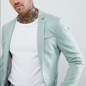 ASOS Skinny Blazer in Sage